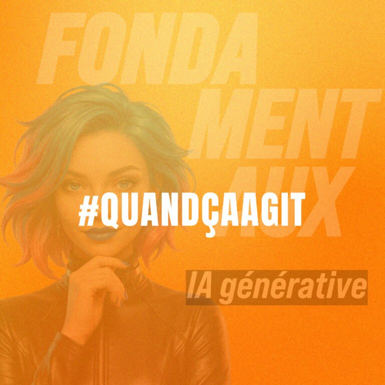 Illustration d’un écran affichant du code généré par une IA, relié à des icônes d’actions numériques, pour expliquer comment un script peut réellement agir dans un environnement informatique