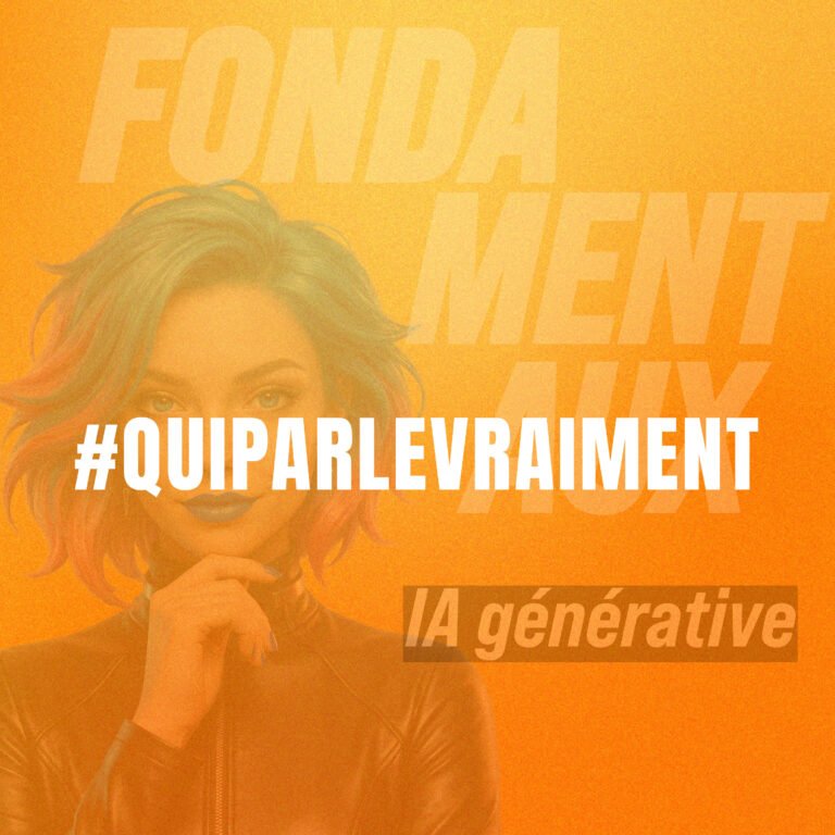 Visuel pédagogique montrant un visage partagé entre voix humaine et synthétique, illustrant les niveaux de voix générée en IA et leurs effets sur la confiance et le consentement