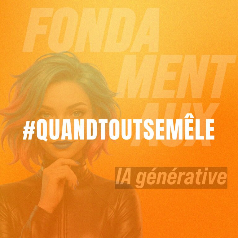 Illustration pédagogique montrant documents, capture d’écran et onde sonore reliés par une IA générative multimodale pour expliquer comment naviguer entre différents formats d’information.