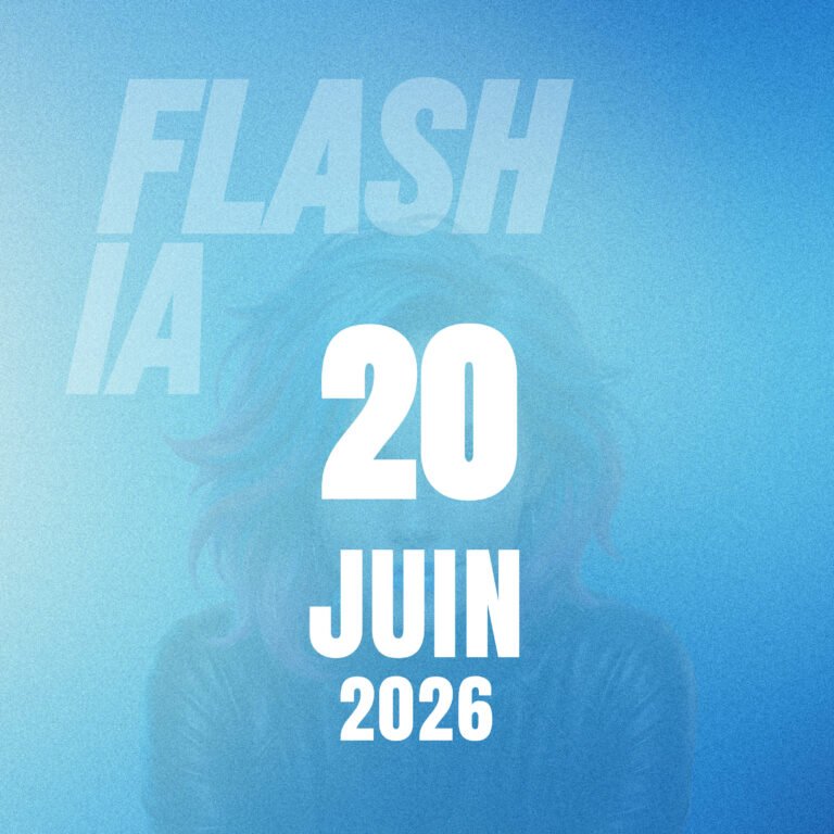 Visuel pédagogique sur l’intelligence artificielle montrant une infrastructure numérique stylisée, reliant investissements, ressources rares et usages quotidiens pour expliquer où se joue la maîtrise de l’IA